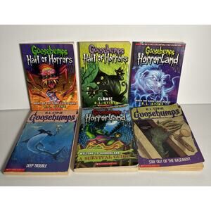 Goosebumps Book Lot Of 6 Vintage Paperback Kids Horror Scholastic R.L. Stine
